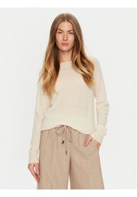ViCOLO Sweter 22044S Écru Regular Fit. Materiał: kaszmir, wełna