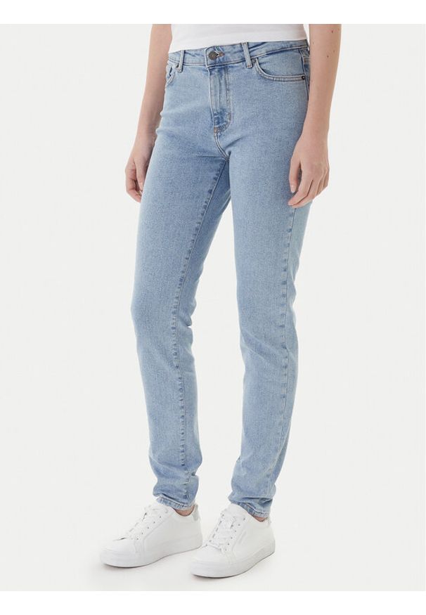 Guess Jeans Jeansy W4YA92 D5CB3 Niebieski Slim Fit. Kolor: niebieski