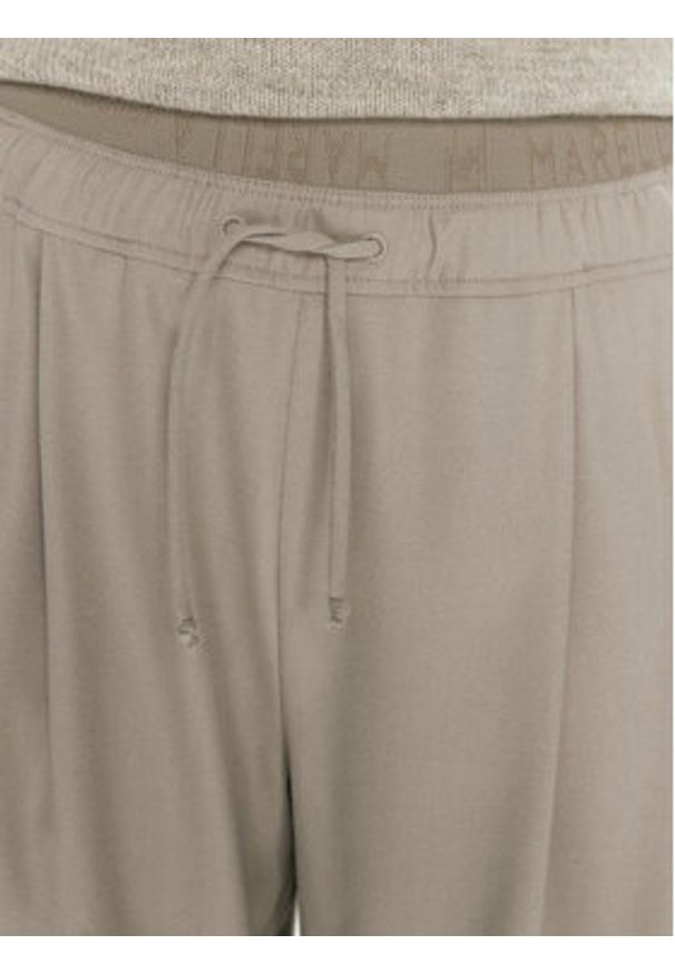 Marella Spodnie materiałowe Afona 2423136015 Beżowy Wide Leg. Kolor: beżowy. Materiał: syntetyk