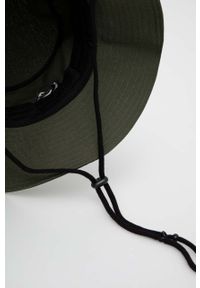 Quiksilver kapelusz bawełniany kolor zielony bawełniany. Kolor: zielony. Materiał: bawełna #3