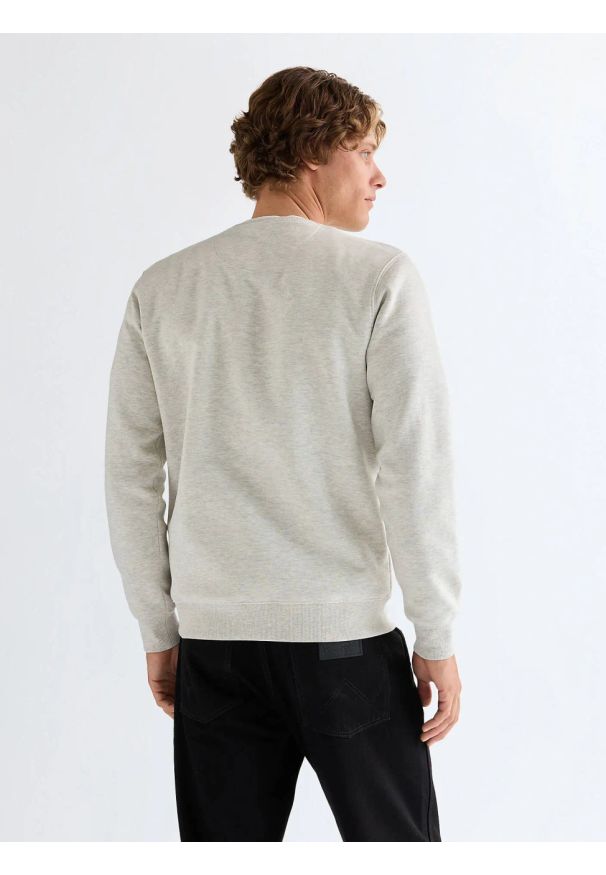 Wrangler - MESKA BLUZA WRANGLER SIGN OFF CREW OAT MEL 112378030