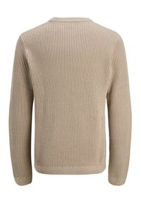 Jack & Jones - Jack&Jones Sweter Dover 12278816 Beżowy Regular Fit. Kolor: beżowy. Materiał: syntetyk #3