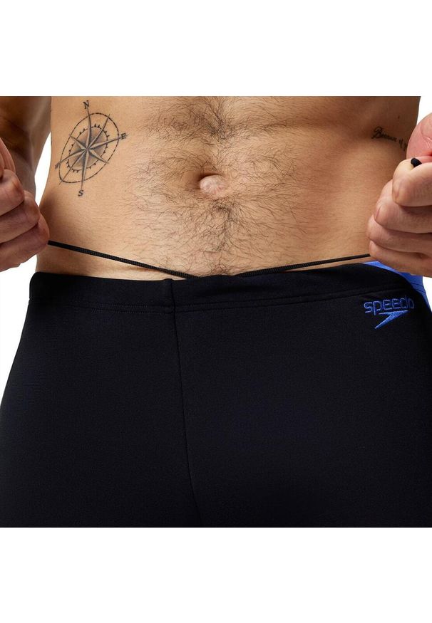 Bokserki kąpielowe męskie Speedo Hyper Boom Splice. Kolor: czarny, niebieski, wielokolorowy. Materiał: poliester