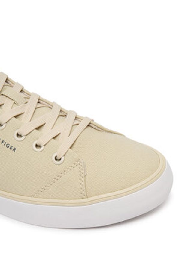 TOMMY HILFIGER - Tommy Hilfiger Sneakersy Harlem Core Ii Cvs FM0FM05817 Beżowy. Kolor: beżowy. Materiał: materiał