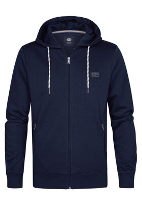 Petrol Industries Bluza M-1050-SWH314 Granatowy Regular Fit. Kolor: niebieski. Materiał: syntetyk