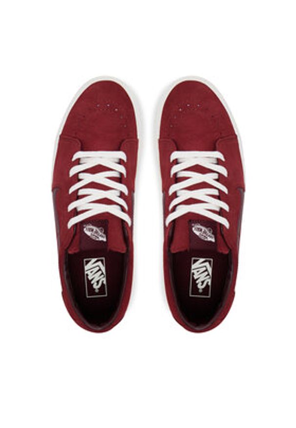 Vans Tenisówki SK8-Low VN0009QRRED1 Czerwony. Kolor: czerwony. Materiał: skóra, zamsz