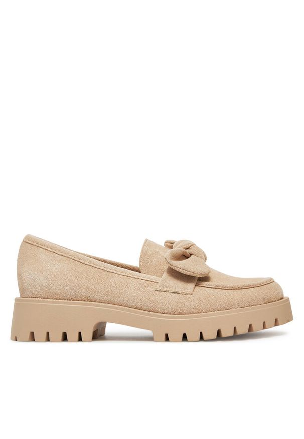 Loafersy DeeZee. Kolor: beżowy