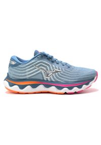 Buty do biegania damskie Mizuno Wave Horizon 6. Kolor: wielokolorowy, niebieski, szary. Model: Mizuno Wave