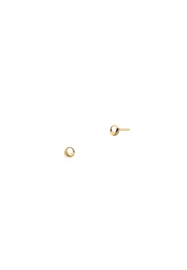 W.KRUK - Kolczyki złote minimalistyczne. Materiał: złote. Kolor: złoty