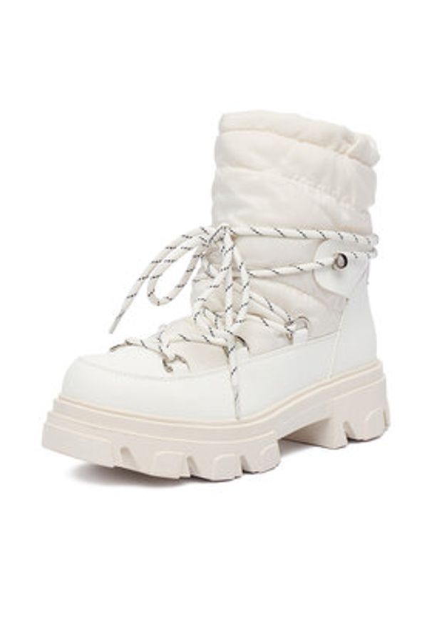 DeeZee Śniegowce 13107-23 Biały. Kolor: biały. Materiał: materiał