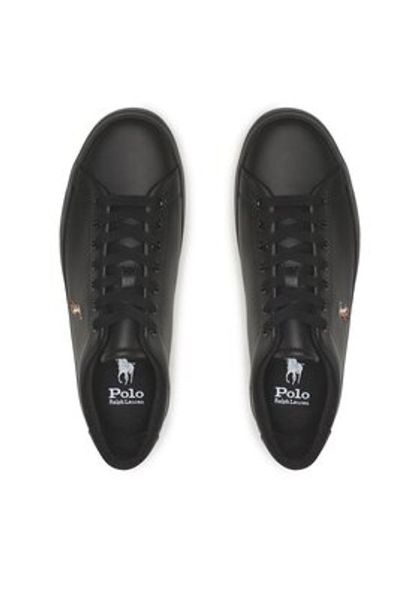 Polo Ralph Lauren Sneakersy Longwood 816884372002 Czarny. Kolor: czarny. Materiał: skóra