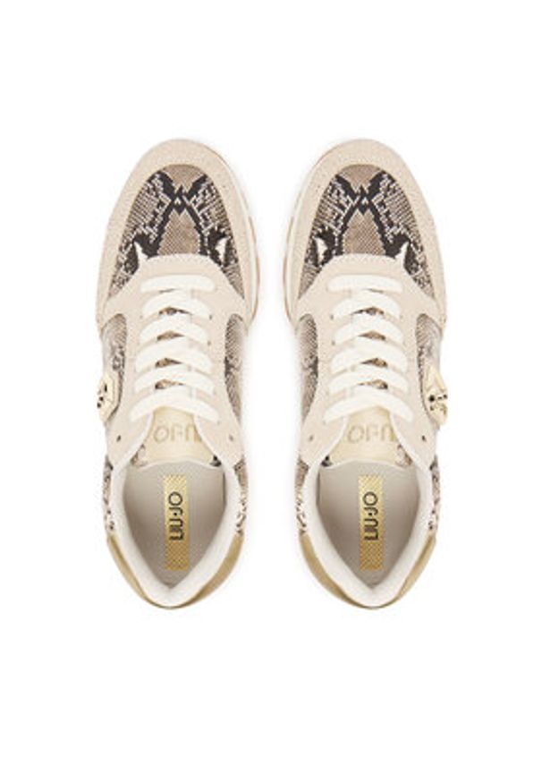 Liu Jo Sneakersy Amazing 25 BF5049 PX747 Beżowy. Kolor: beżowy. Materiał: skóra, zamsz