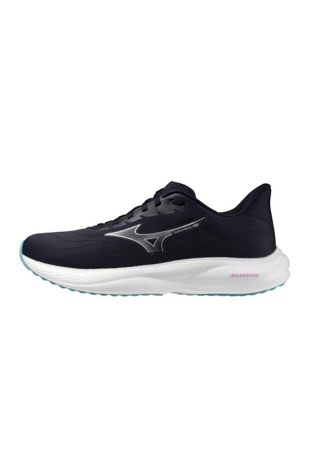 Buty do biegania męskie Mizuno Revolt 4 baritone blue/silver/capri bre. Kolor: czarny