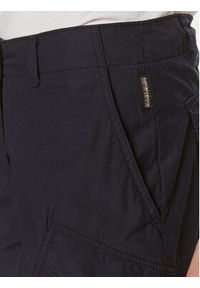 Napapijri Szorty materiałowe Narin NP0A4H8H Granatowy Loose Fit. Kolor: niebieski. Materiał: bawełna #4