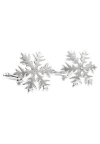 Modini - Srebrne spinki do mankietów - płatki śniegu U42. Kolor: srebrny #1