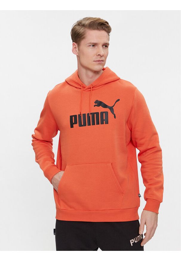 Puma Bluza Ess 586687 Pomarańczowy Regular Fit. Kolor: pomarańczowy. Materiał: bawełna