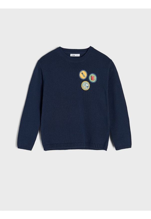 Sinsay - Sweter - granatowy. Kolor: niebieski