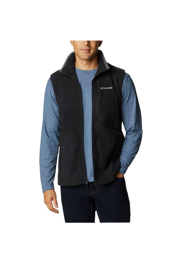 columbia - Bezrękawnik Sportowy Męski Columbia Fast Trek Fleece. Kolor: czarny. Długość rękawa: bez rękawów