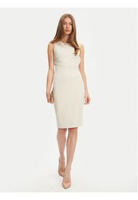 Guess Sukienka codzienna W5YK27 KAQL2 Écru Regular Fit. Okazja: na co dzień. Kolor: kremowy. Typ sukienki: proste. Styl: casual #5