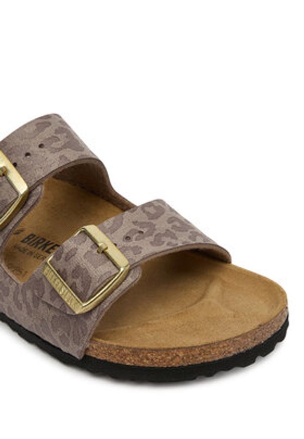 Birkenstock Klapki Arizona 1031941 Beżowy. Kolor: beżowy. Materiał: skóra
