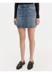 Hugo - HUGO Spódnica jeansowa Gilvie 50553182 Niebieski Regular Fit. Kolor: niebieski. Materiał: bawełna #1