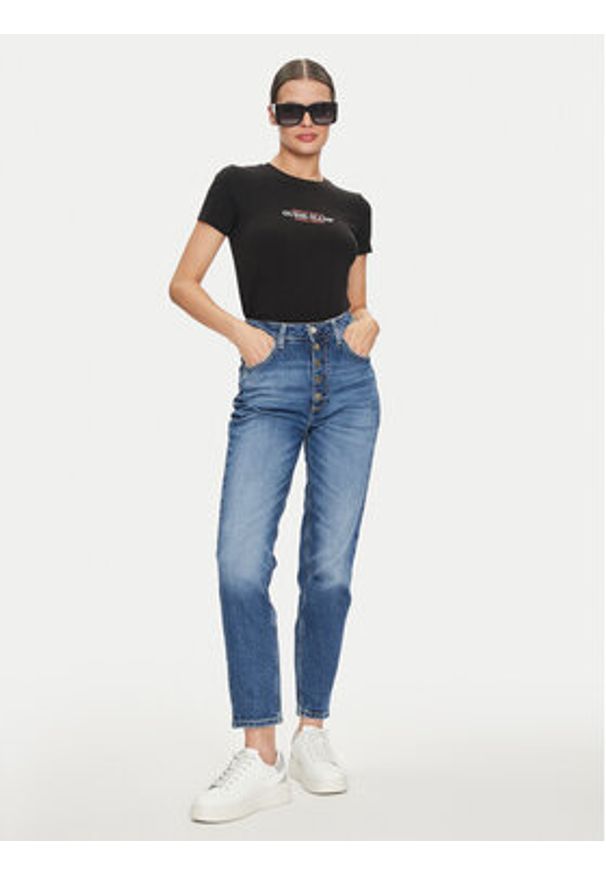 Guess Jeansy W4YA0Q D5DD4 Granatowy Carrot Fit. Kolor: niebieski