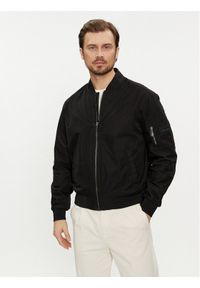 Calvin Klein Kurtka bomber Hero K10K112783 Czarny Regular Fit. Kolor: czarny. Materiał: syntetyk, bawełna