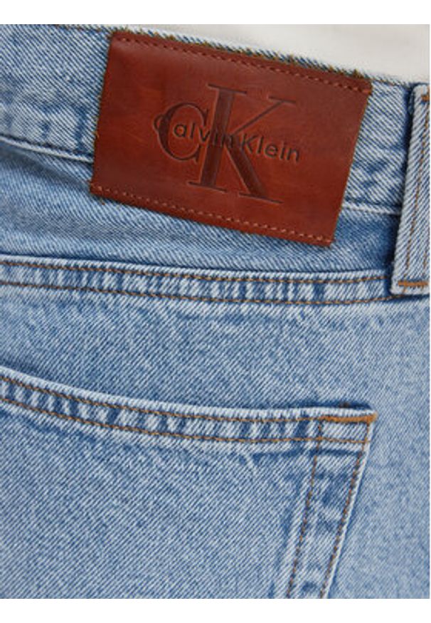 Calvin Klein Jeans Szorty jeansowe LV047F675G Niebieski Regular Fit. Kolor: niebieski. Materiał: bawełna
