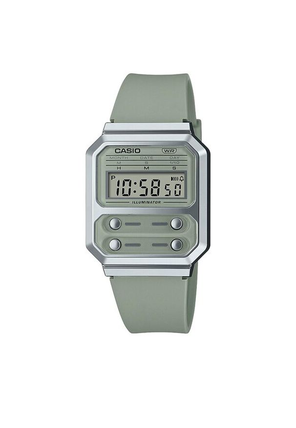 Casio Zegarek A100WEF-3AEF Zielony. Kolor: zielony