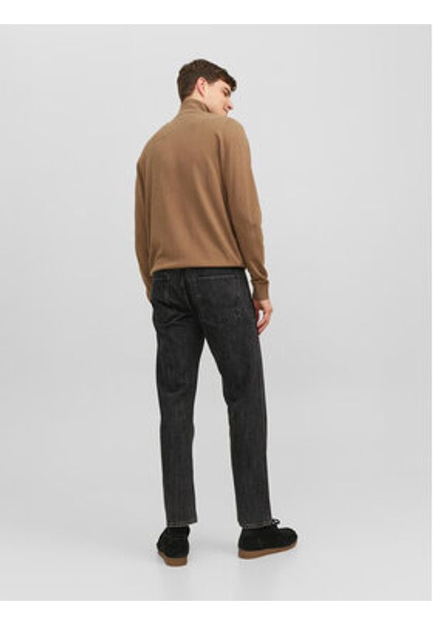 Jack & Jones - Jack&Jones Sweter 12189339 Brązowy Regular Fit. Kolor: brązowy. Materiał: bawełna