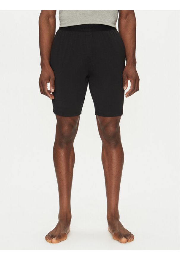 Calvin Klein Underwear Szorty piżamowe LV00NM2824 Czarny Regular Fit. Kolor: czarny
