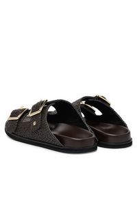 BOSS Klapki Freyah 50563359 Brązowy. Kolor: brązowy. Materiał: materiał #3
