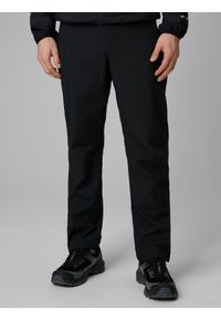 4f - 4F Spodnie softshellowe membrana 5000 męskie - czarne S. Kolor: czarny. Materiał: skóra #2