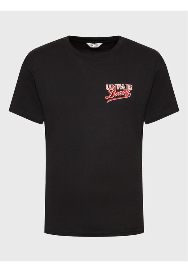 Unfair Athletics T-Shirt UNFR23-006 Czarny Regular Fit. Kolor: czarny. Materiał: bawełna