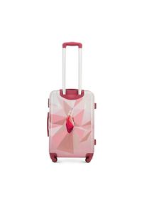 Wittchen - Zestaw walizek z ABS-u z nadrukiem różowy. Kolor: różowy. Materiał: guma. Wzór: nadruk. Styl: wakacyjny #8