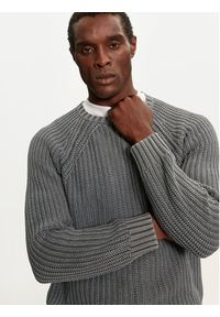 Brave Soul Sweter MK-248SKEPTA Szary Regular Fit. Kolor: szary. Materiał: bawełna #4