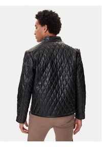 JOOP! Kurtka skórzana 17 Boys 1500150 80000851 Czarny Regular Fit. Kolor: czarny. Materiał: skóra