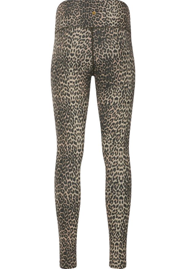 Damskie legginsy z nadrukiem Athlecia Windia. Kolor: wielokolorowy, niebieski, beżowy. Wzór: nadruk. Sport: fitness