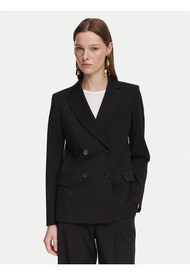 Weekend Max Mara Marynarka Colibri 2625916021 Czarny Regular Fit. Kolor: czarny. Materiał: bawełna