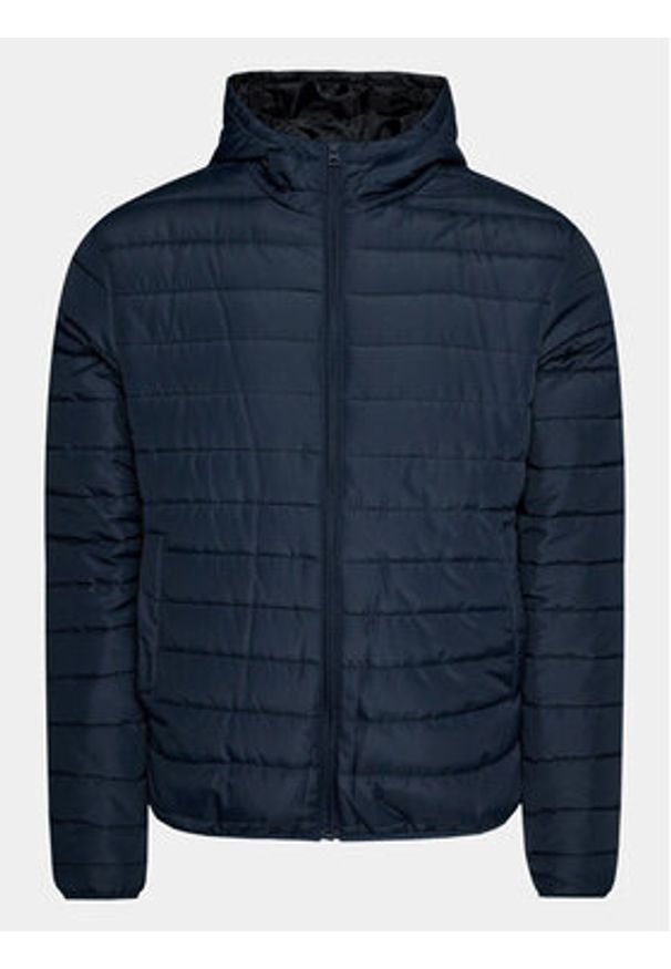 Brave Soul Kurtka przejściowa MJK-GARSTANGNAVY Granatowy Regular Fit. Kolor: niebieski. Materiał: wiskoza