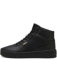 Adidasy Puma Carina 3.0 Mid, Kobiety. Kolor: czarny. Materiał: syntetyk, materiał. Sport: fitness