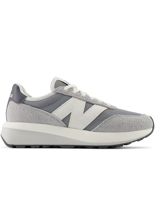 Buty unisex New Balance U370AH – szare. Kolor: szary. Materiał: skóra, zamsz. Szerokość cholewki: normalna. Sezon: lato