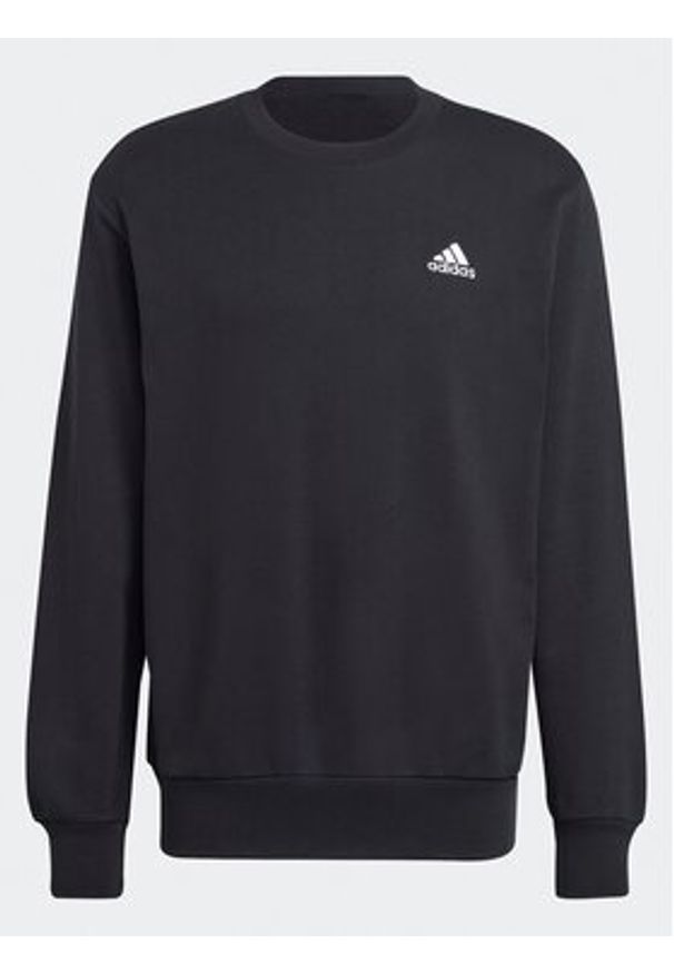 Adidas - adidas Bluza Essentials French Terry Embroidered Small Logo Sweatshirt IC9329 Czarny Regular Fit. Kolor: czarny. Materiał: bawełna