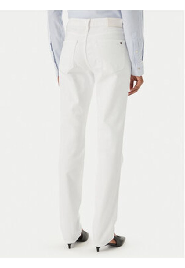 TOMMY HILFIGER - Tommy Hilfiger Jeansy WW0WW48579 Biały Slim Fit. Kolor: biały