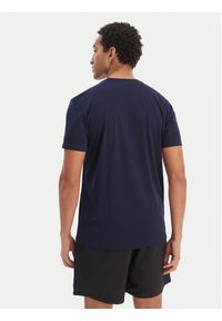 Reebok T-Shirt RK25602CCM Granatowy Regular Fit. Kolor: niebieski. Materiał: syntetyk #3
