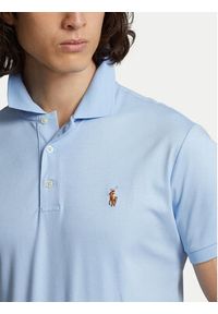 Polo Ralph Lauren Polo 710713130005 Niebieski Slim Fit. Typ kołnierza: polo. Kolor: niebieski. Materiał: bawełna #4