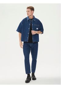 Calvin Klein Jeans Koszula jeansowa J30J324868 Granatowy Relaxed Fit. Kolor: niebieski. Materiał: bawełna