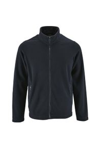 SOL'S - Męska Bluza Polarowa Norman. Kolor: niebieski. Materiał: polar. Sezon: zima