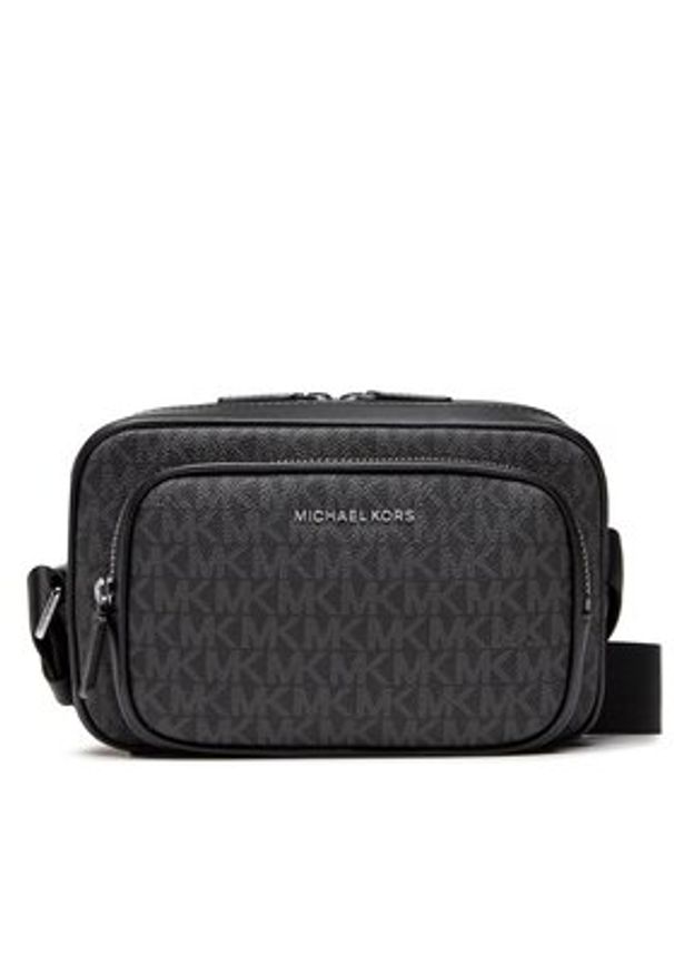 MICHAEL Michael Kors Saszetka Hudson 33U2LHDC2B Czarny. Kolor: czarny. Materiał: skóra