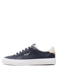 Pepe Jeans Sneakersy Kenton Flag M PMS30906 Granatowy. Kolor: niebieski. Materiał: skóra #7